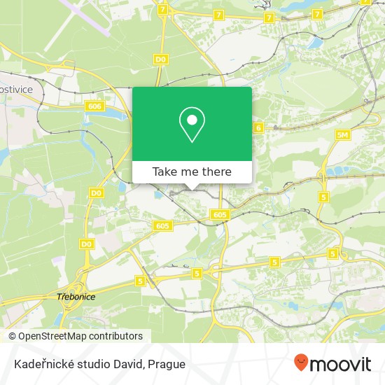 Карта Kadeřnické studio David