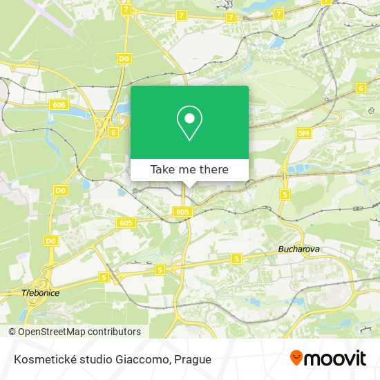 Kosmetické studio Giaccomo map