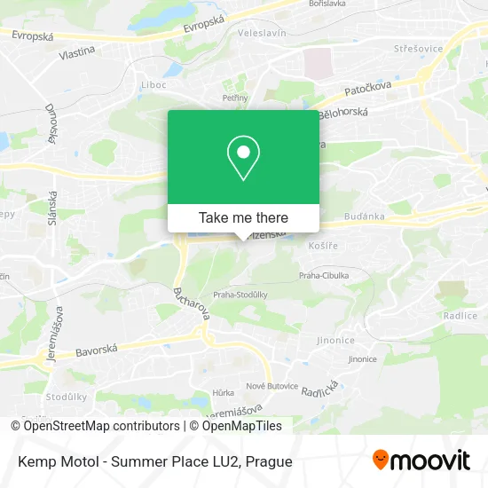 Карта Kemp Motol - Summer Place LU2