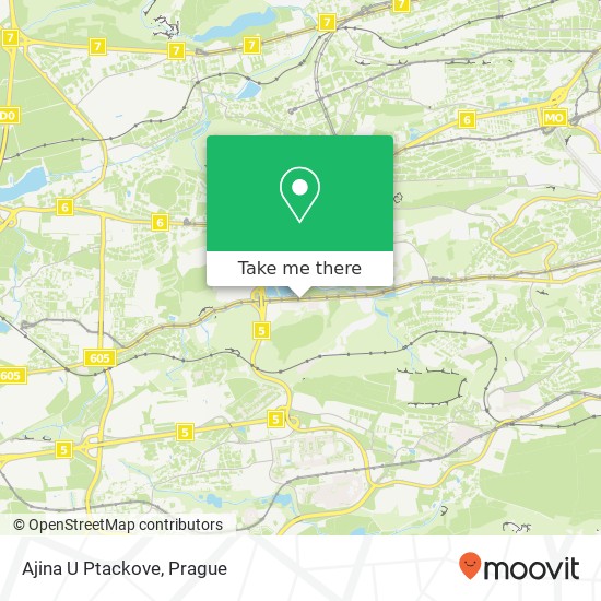 Ajina U Ptackove map