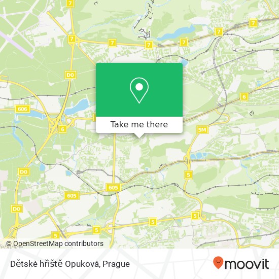 Dětské hřiště Opuková map