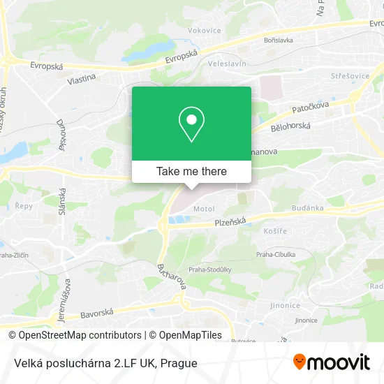 Карта Velká posluchárna 2.LF UK