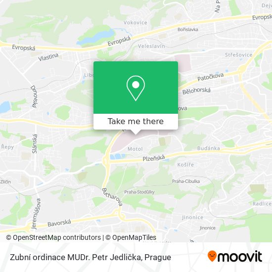 Zubní ordinace MUDr. Petr Jedlička map