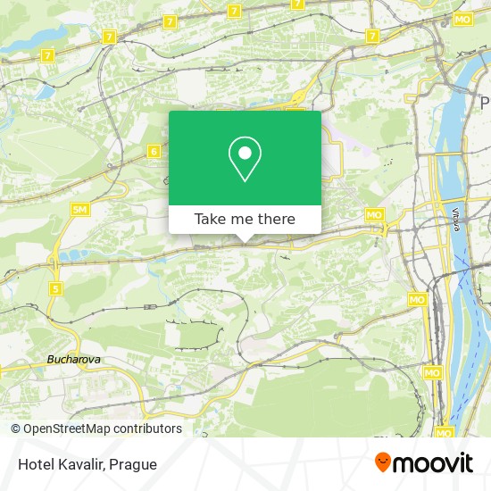 Hotel Kavalir map