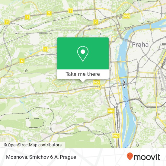 Карта Mosnova, Smíchov 6 A