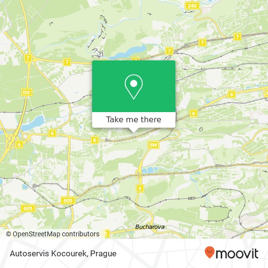 Карта Autoservis Kocourek