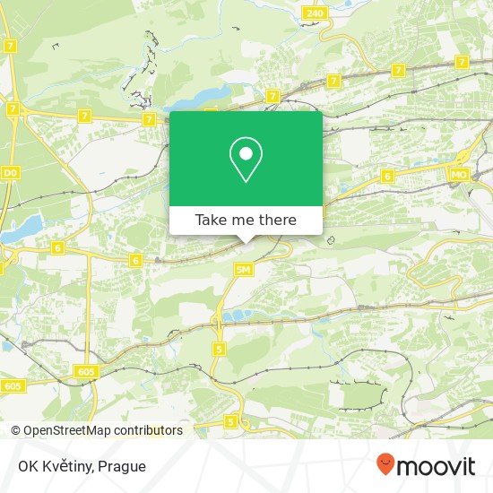 OK Květiny map