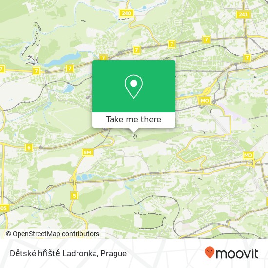 Dětské hřiště Ladronka map