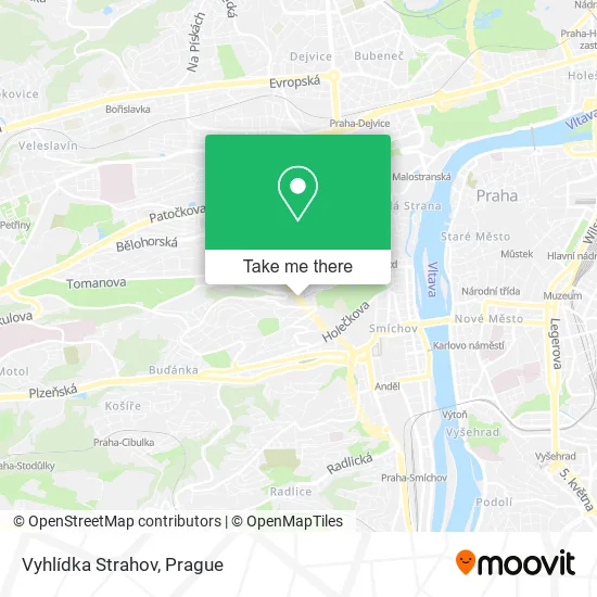 Карта Vyhlídka Strahov