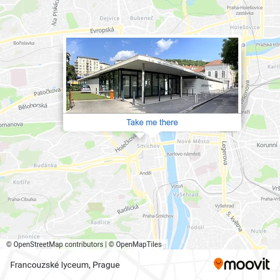 Карта Francouzské lyceum