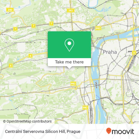 Centrální Serverovna Silicon Hill map