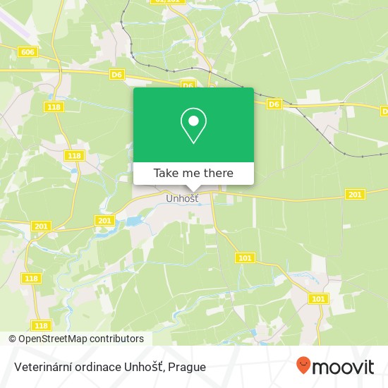 Veterinární ordinace Unhošť map