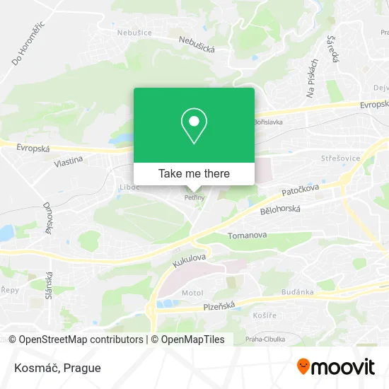Карта Kosmáč