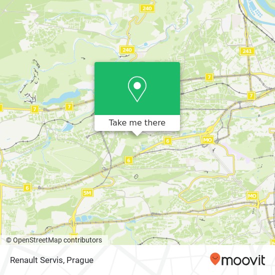 Renault Servis map