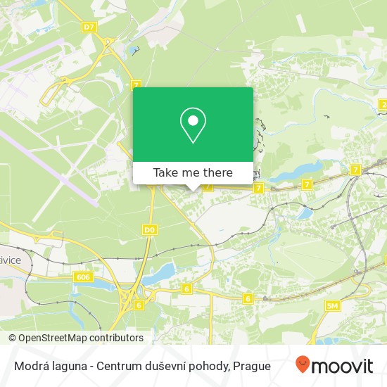 Modrá laguna - Centrum duševní pohody map