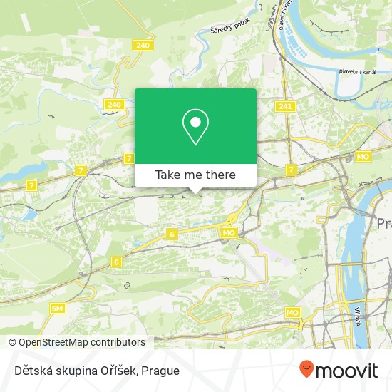 Dětská skupina Oříšek map