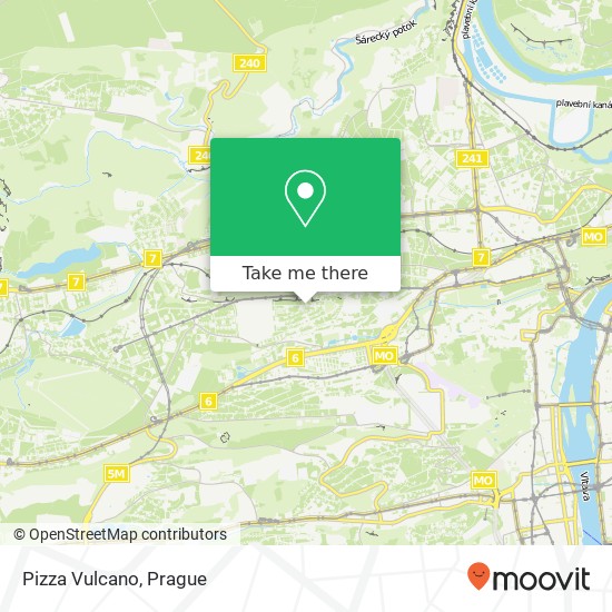 Pizza Vulcano map