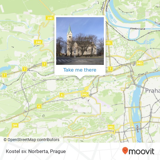 Kostel sv. Norberta map