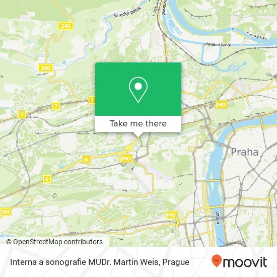 Interna a sonografie MUDr. Martin Weis map