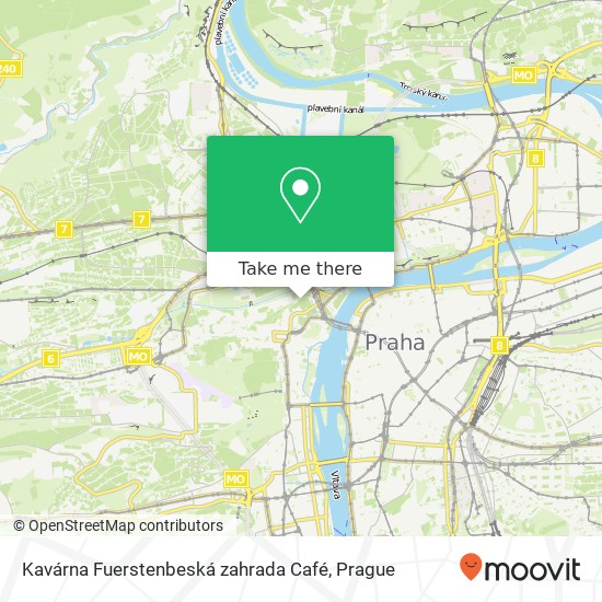 Kavárna Fuerstenbeská zahrada Café map