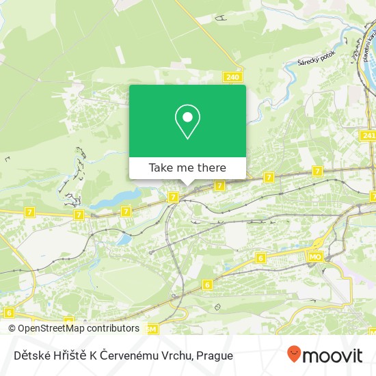 Dětské Hřiště K Červenému Vrchu map