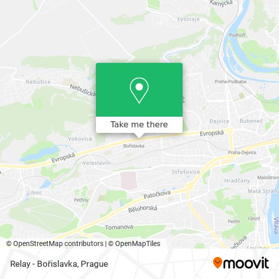 Relay - Bořislavka map