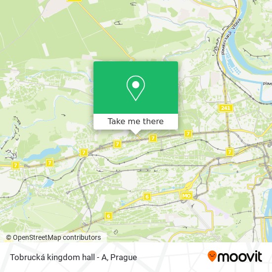 Tobrucká kingdom hall - A map