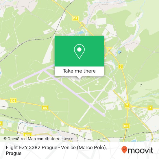 Flight EZY 3382 Prague - Venice (Marco Polo) map