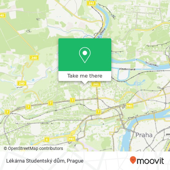 Lékárna Studentský dům map