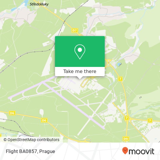 Flight BA0857 map