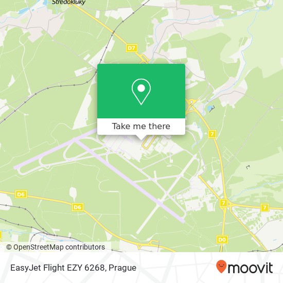 Карта EasyJet Flight EZY 6268