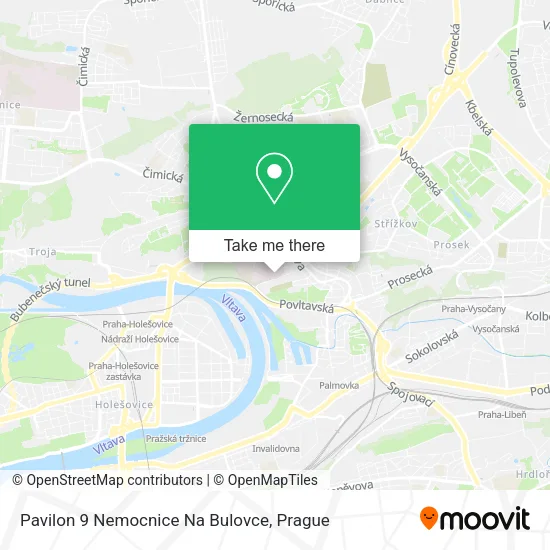 Карта Pavilon 9 Nemocnice Na Bulovce
