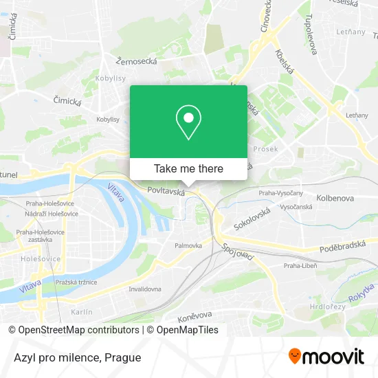 Карта Azyl pro milence