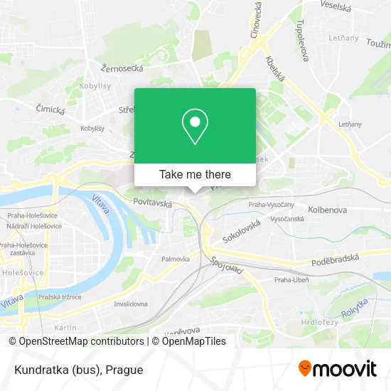Kundratka (bus) map