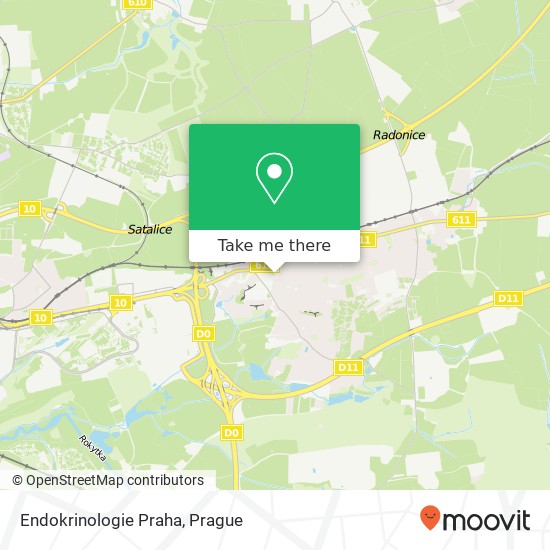 Endokrinologie Praha map