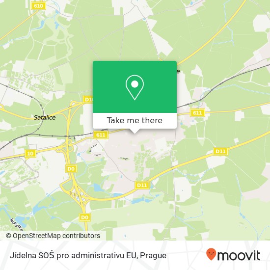 Jídelna SOŠ pro administrativu EU map