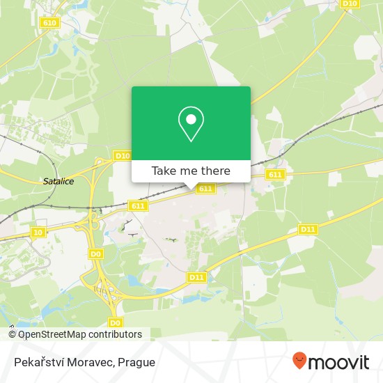 Pekařství Moravec map