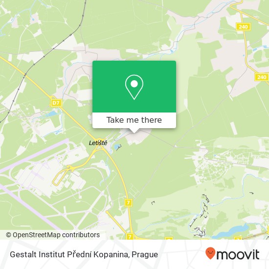 Карта Gestalt Institut Přední Kopanina