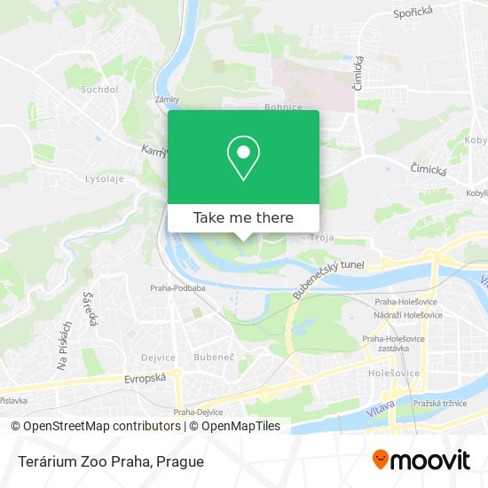 Terárium Zoo Praha map