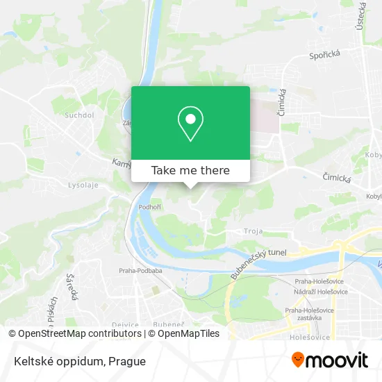 Карта Keltské oppidum