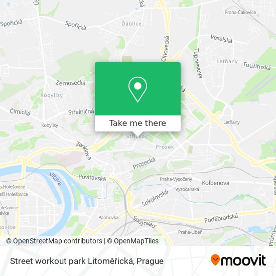 Street workout park Litoměřická map