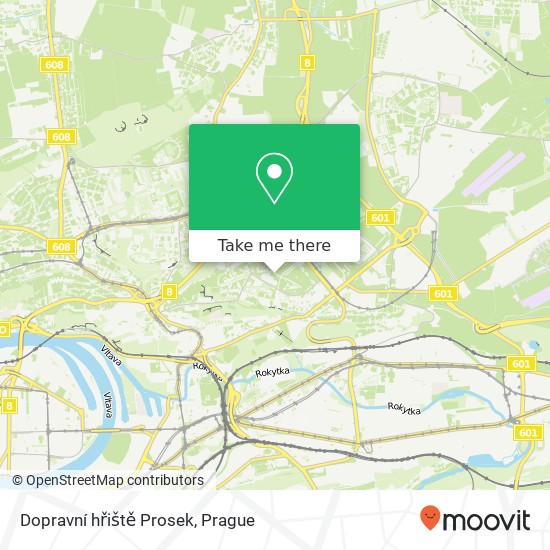 Карта Dopravní hřiště Prosek