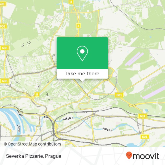 Severka Pizzerie map