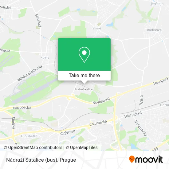 Карта Nádraží Satalice (bus)