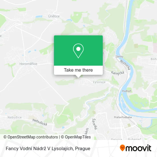 Карта Fancy Vodní Nádrž V Lysolajích