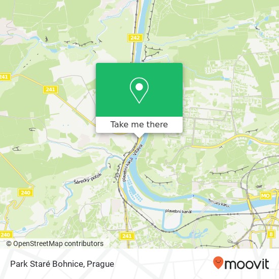 Park Staré Bohnice map