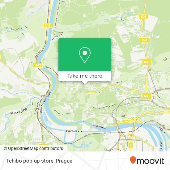 Tchibo pop-up store map