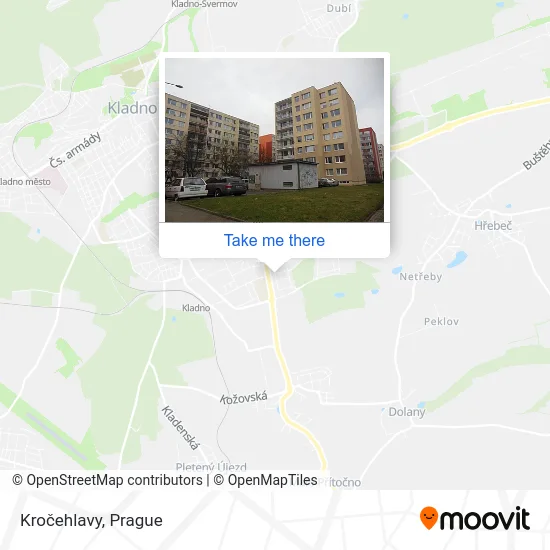 Карта Kročehlavy