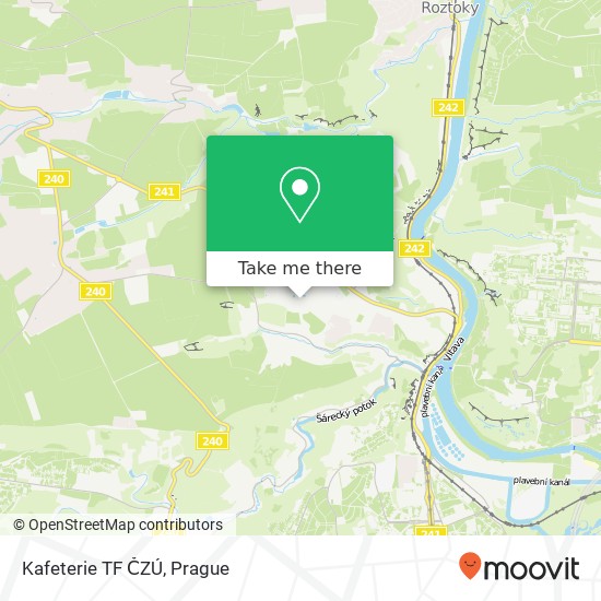 Kafeterie TF ČZÚ map