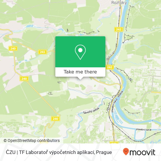 ČZU | TF Laboratoř výpočetních aplikací map